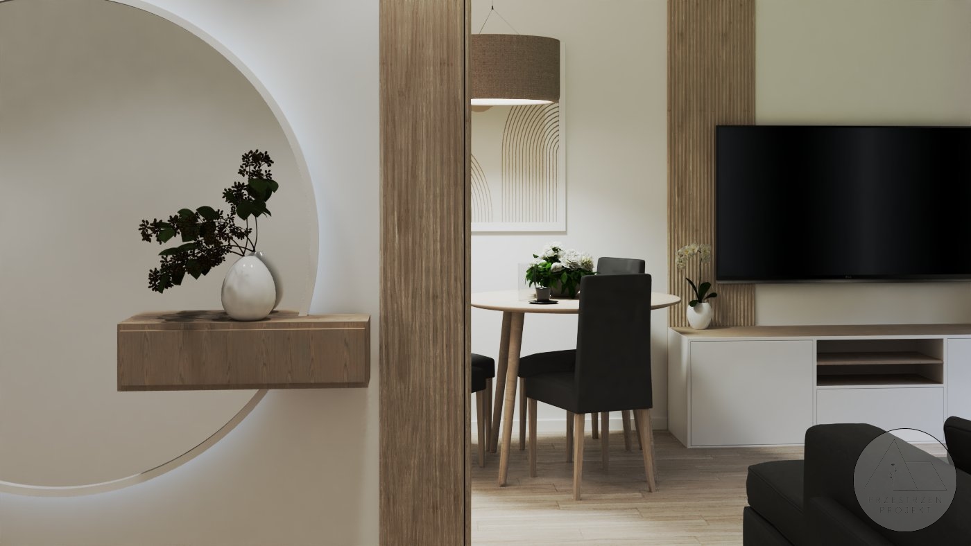 Przedpokój i salon